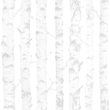 MANHATTAN COMFORT Harding Birdie Grey Birch 33 ft L X 209 in W Wallpaper BR4060-138944